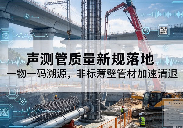 朗县声测管质量新规落地，一物一码溯源，非标薄壁管材加速清退